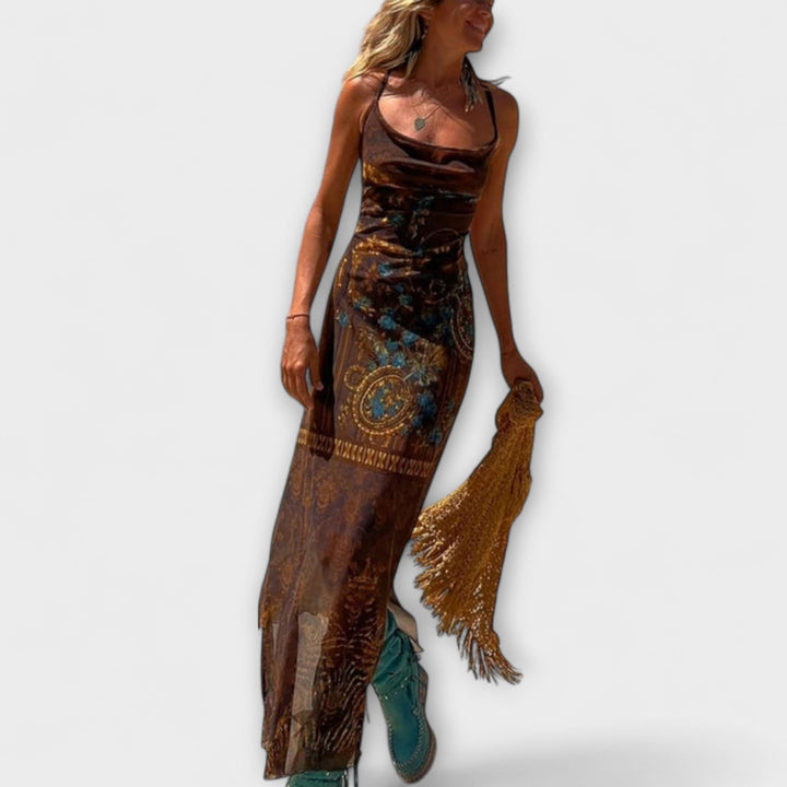 Fee | Robe midi unique à col bénitier