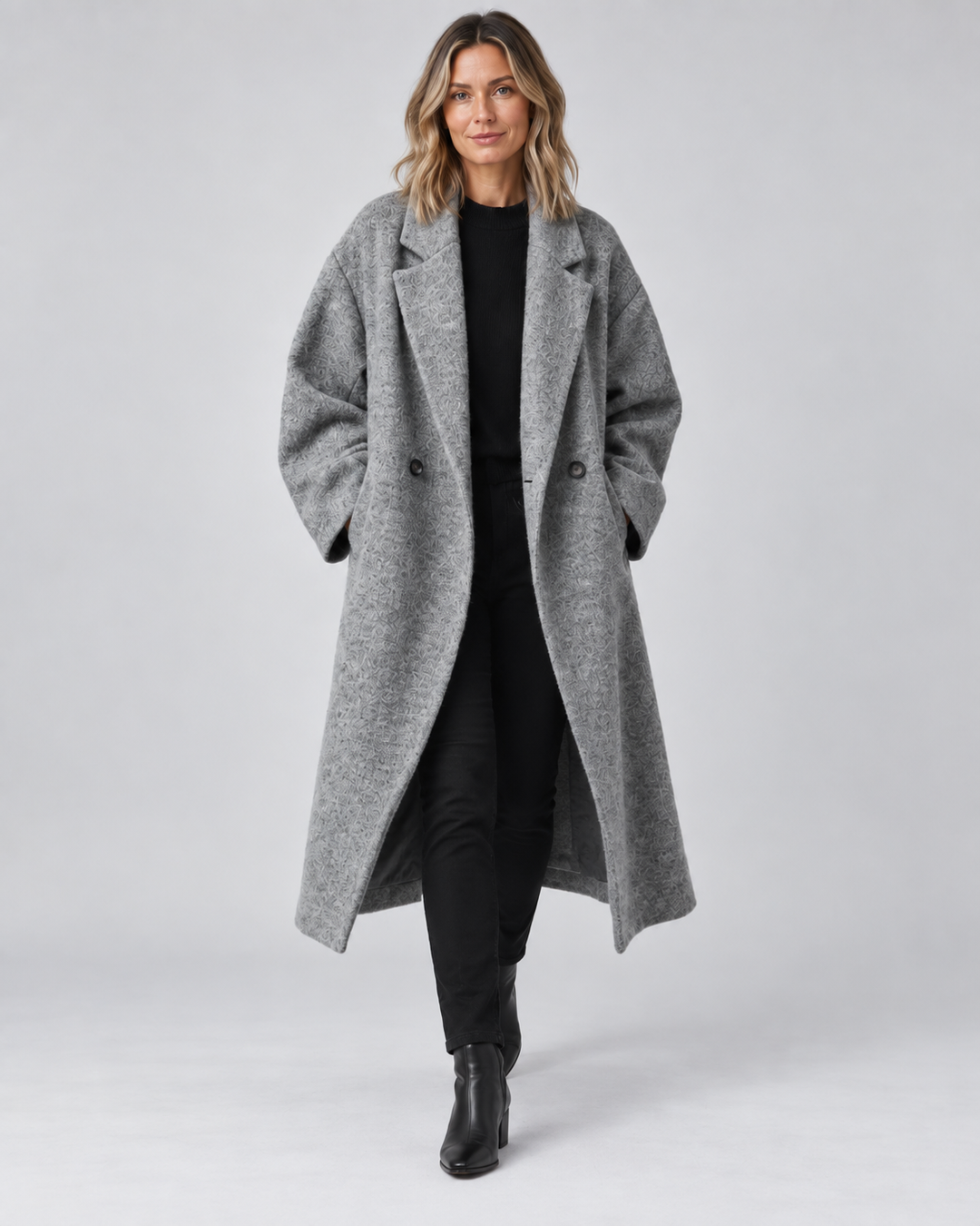 AURÉLIE | MANTEAU LONG CROISÉ