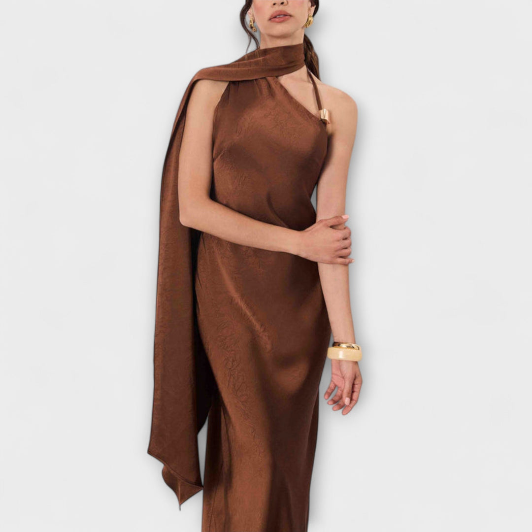Azura | Robe maxi chic en satin