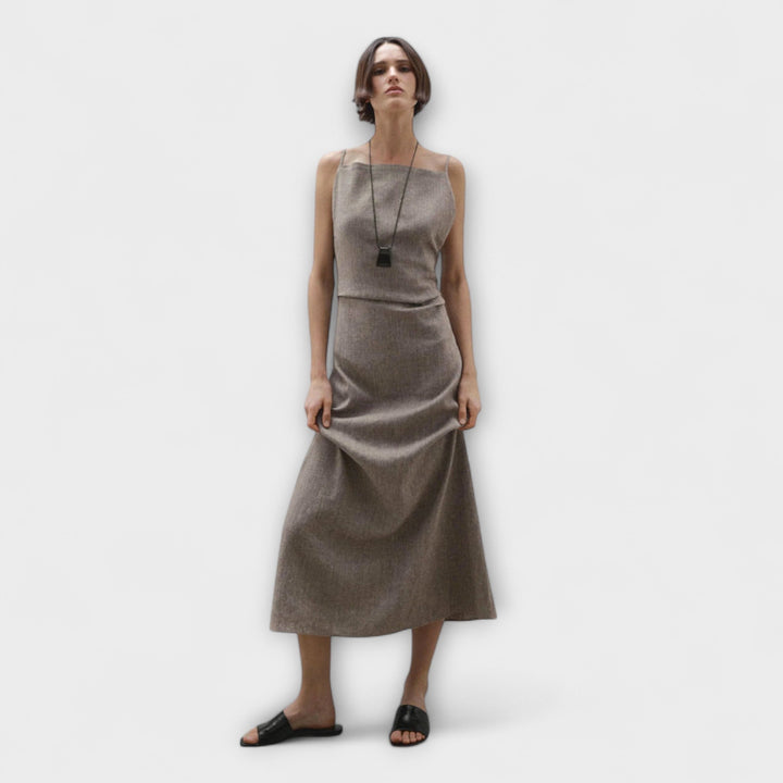 Clara | Robe maxi fluide en mélange de lin
