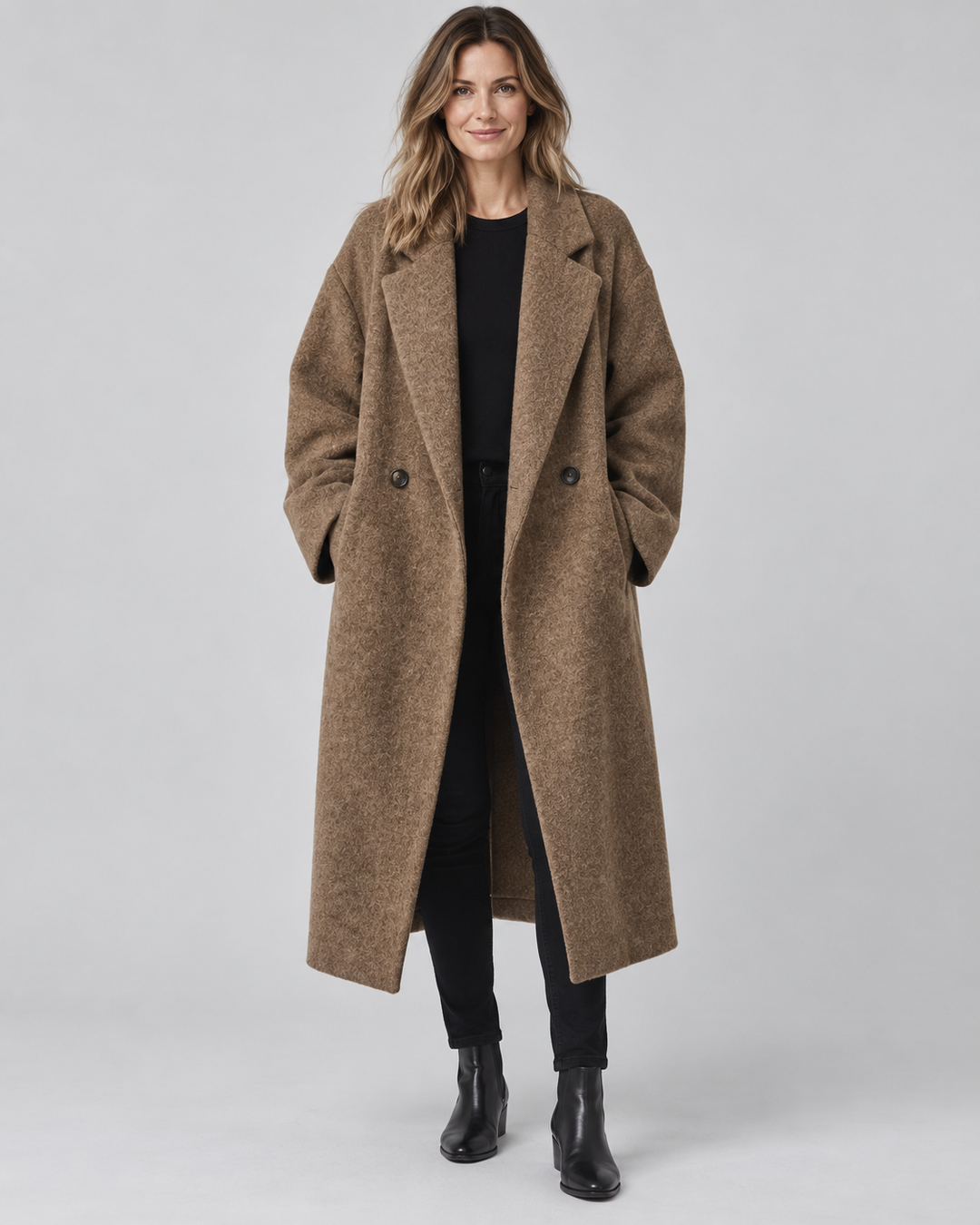 AURÉLIE | MANTEAU LONG CROISÉ