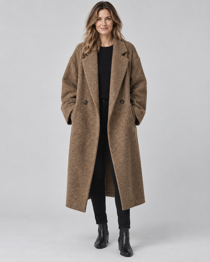 AURÉLIE | MANTEAU LONG CROISÉ