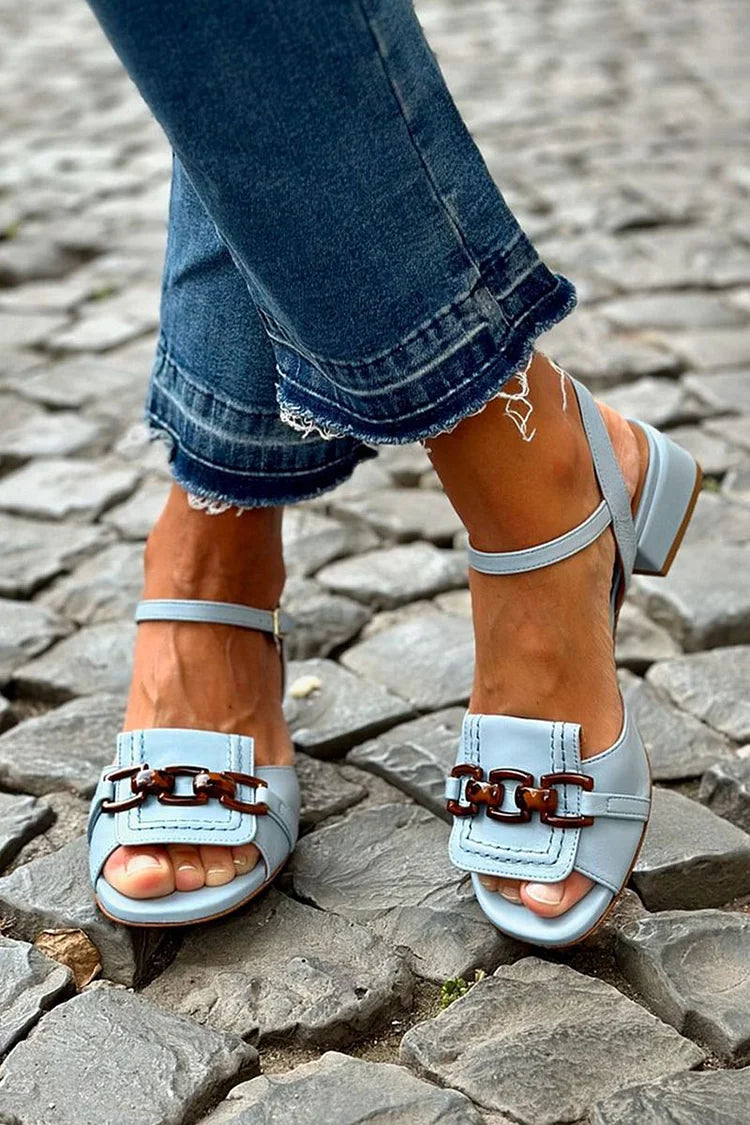 Nina | Sandales à talons à l’élégance côtière