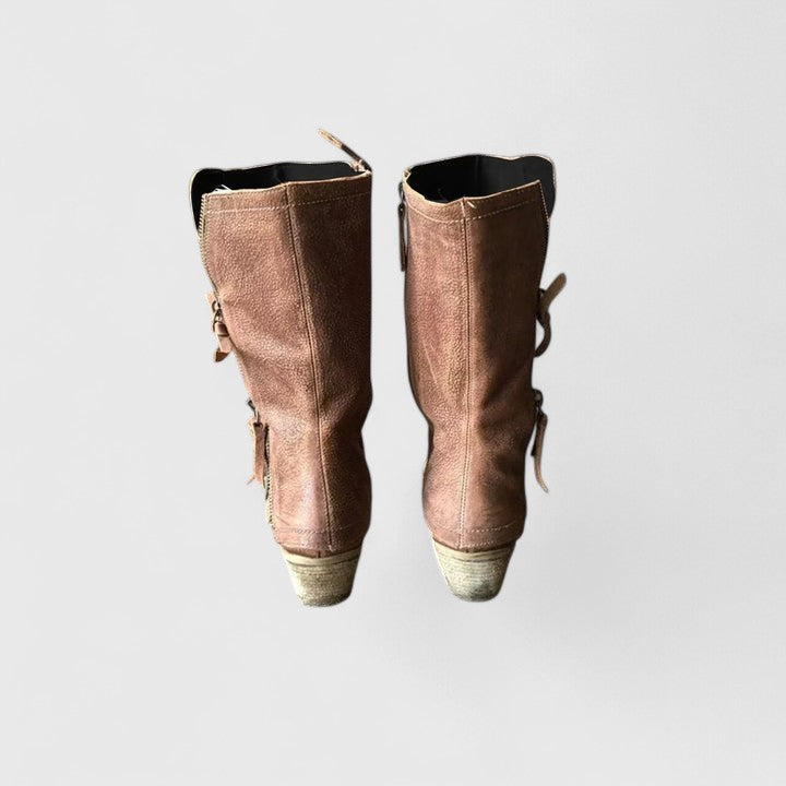 Celine | Bottes orthopédiques à mi-mollet zippées sur le côté pour un confort toute la journée
