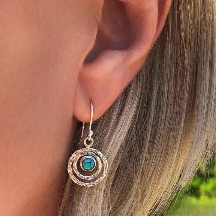 Boucles d'oreilles bohèmes Saturne