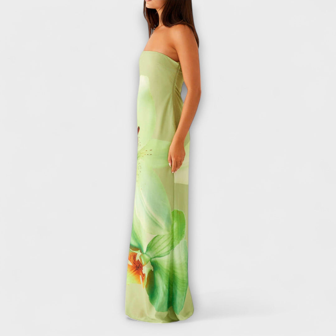 Zephyra | Robe maxi chic épaules dénudées
