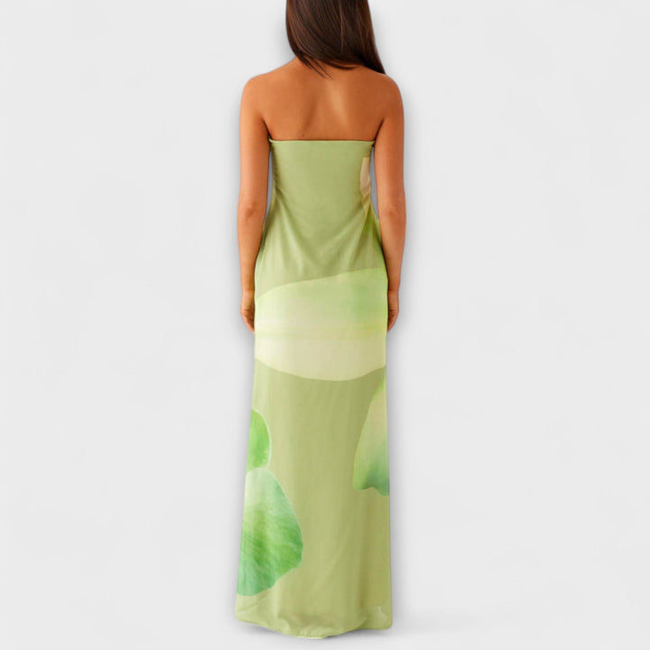 Zephyra | Robe maxi chic épaules dénudées