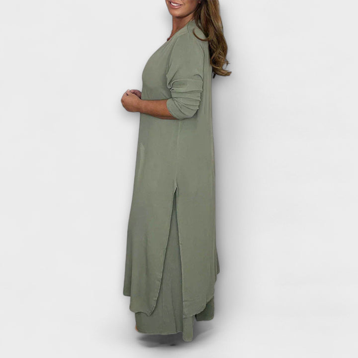 Ensemble coordonné élégant deux pièces pour femme