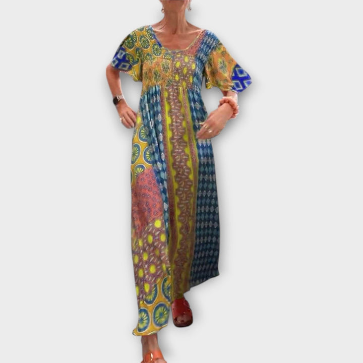 Melania | Robe boho vibrante
