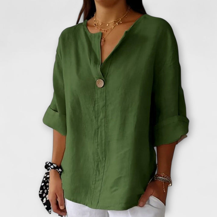 Nicole - Blouse stylée à col en V