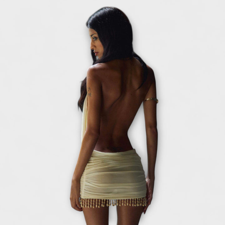 Kylie - Mini-robe en tissu d’une douceur onctueuse