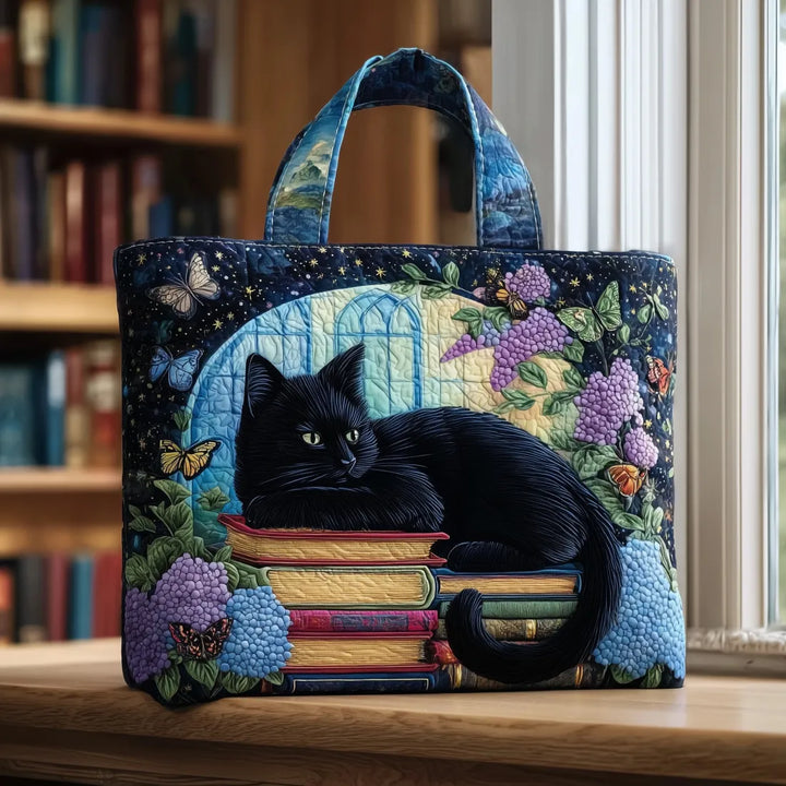 SAC MATELASSÉ | BLACK CAT ON BOOKS