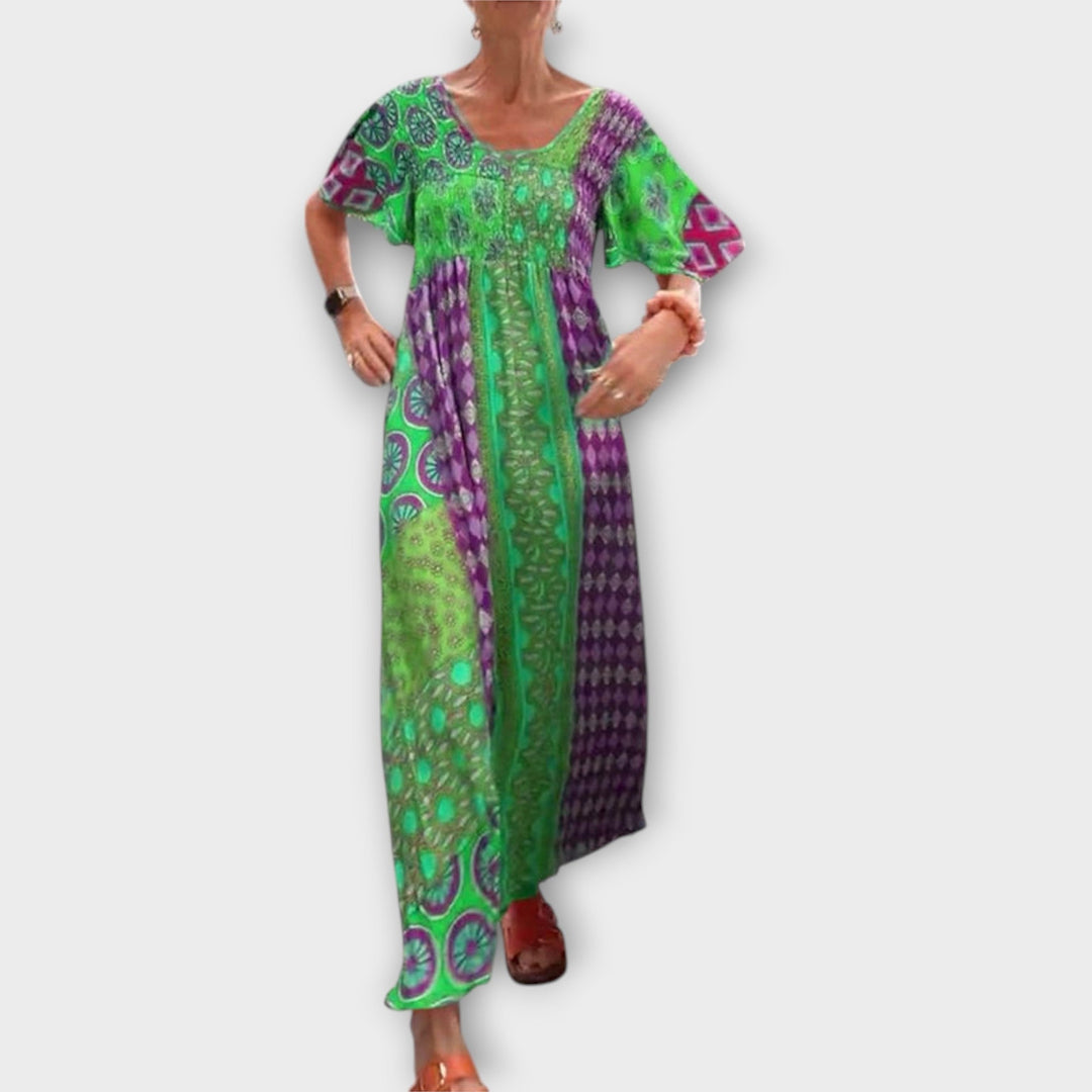 Melania | Robe boho vibrante