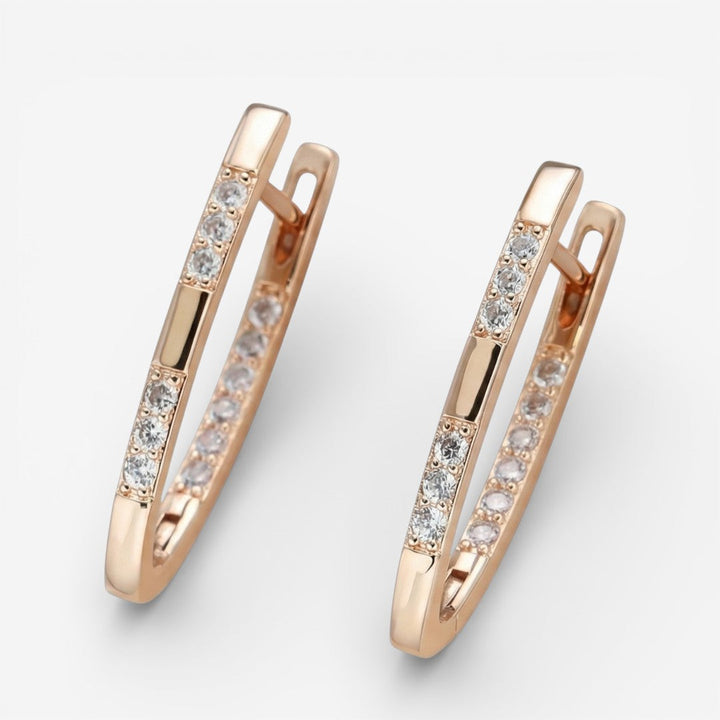 Boucles d'oreilles Sylvia élégantes en zircon