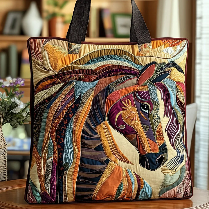 SAC MATELASSÉ | MULTICOLOR MOSAIC HORSE