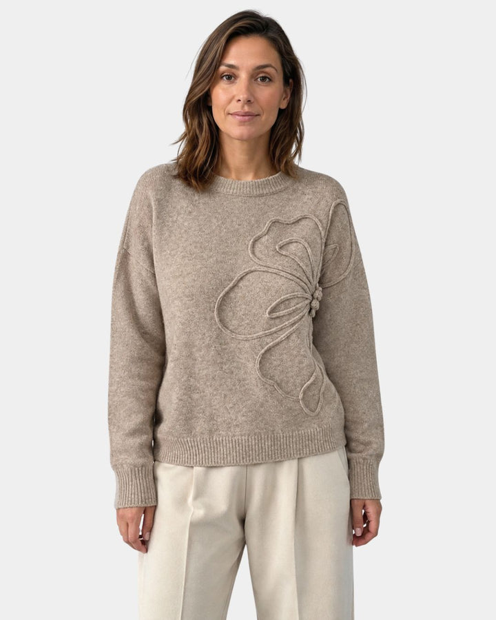 ALMA | PULL TRICOTÉ FLEURI