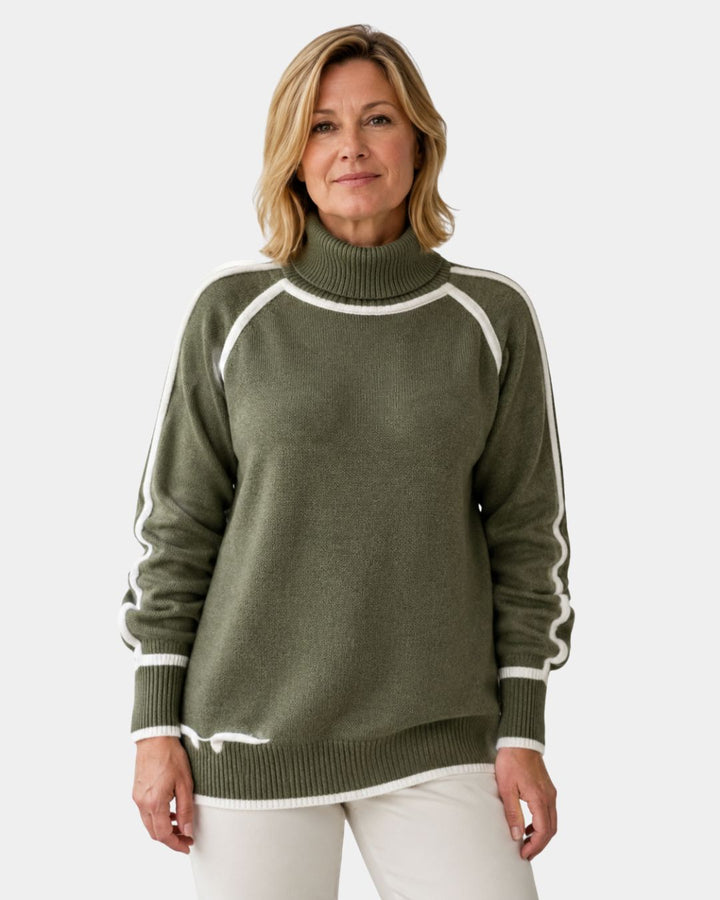 KAYLEE | PULL COL MONTANT ÉLÉGANT