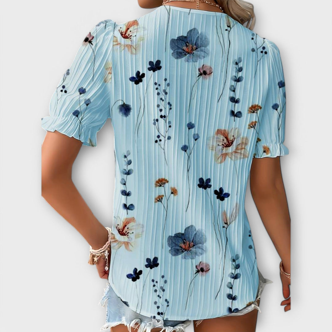 Emily - Blouse tendance à col pointu