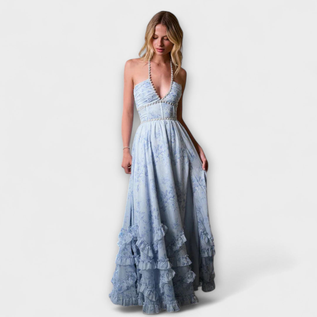 Luzie | Robe longue fluide chic