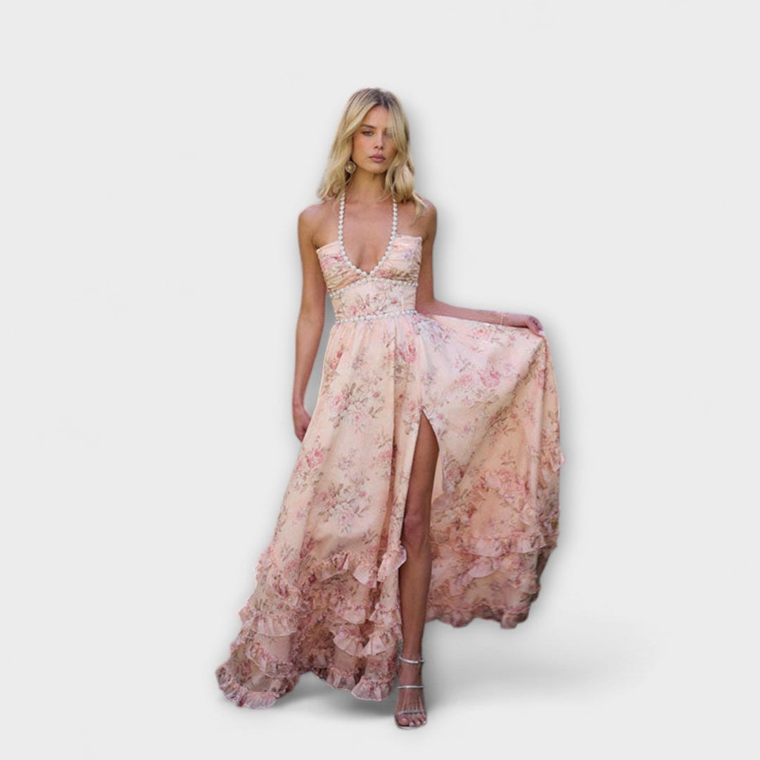 Luzie | Robe longue fluide chic