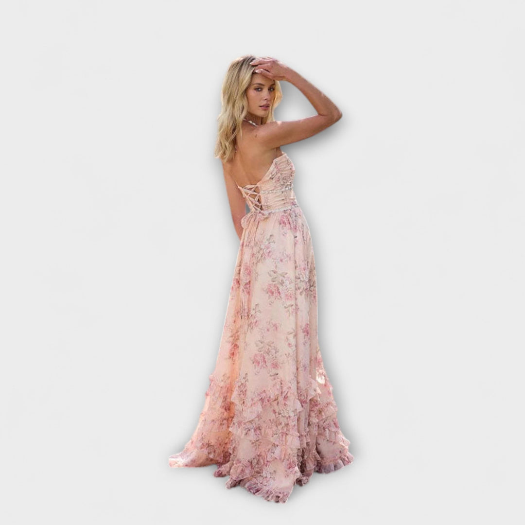 Luzie | Robe longue fluide chic