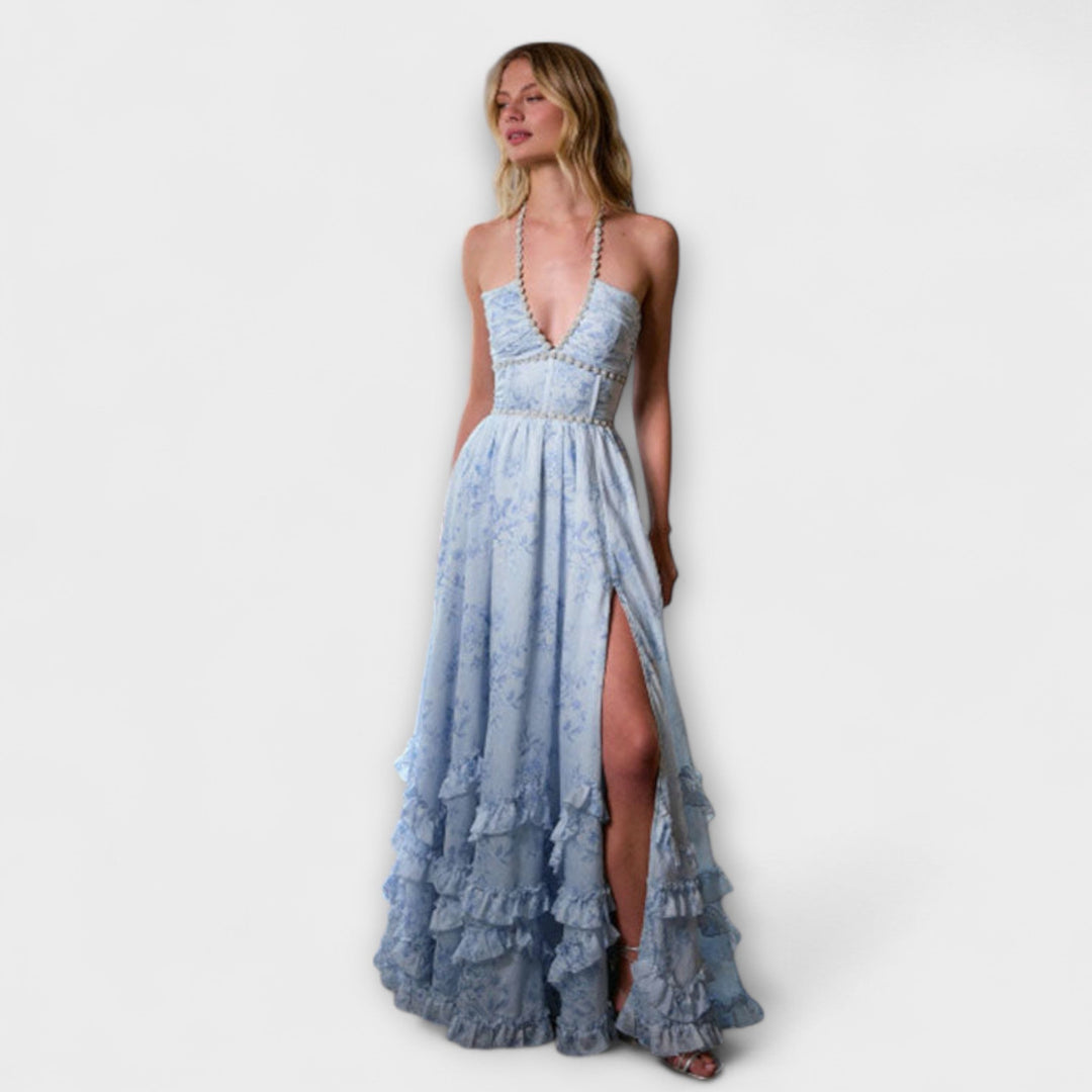 Luzie | Robe longue fluide chic