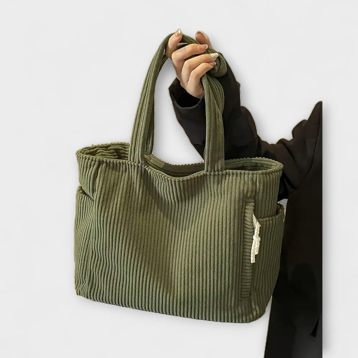 Tilda – Sac cabas en maille côtelée avec détail de cordon