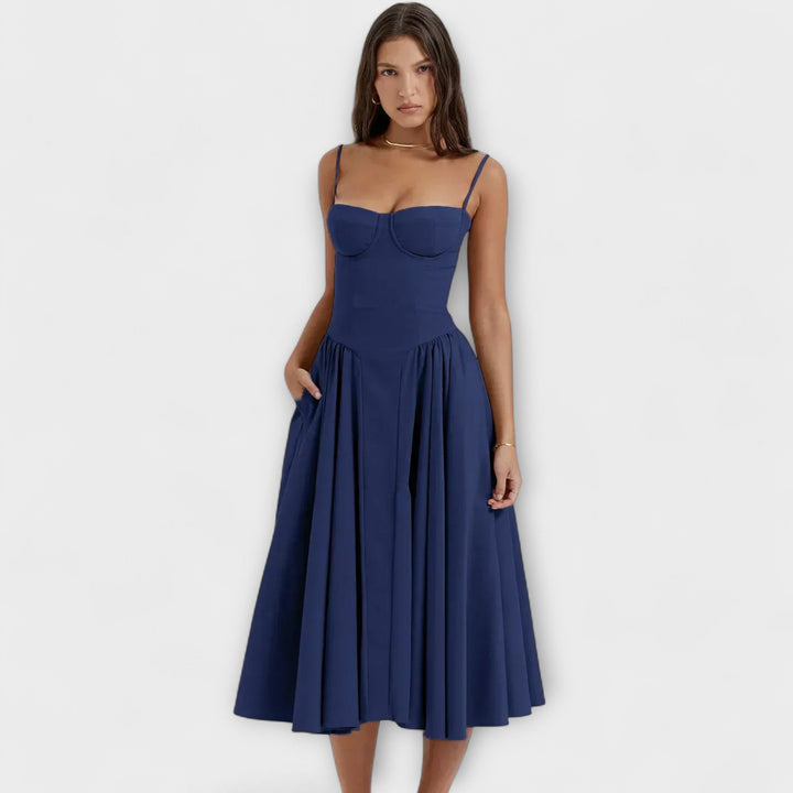 Rosalie - Robe corset raffinée sans manches