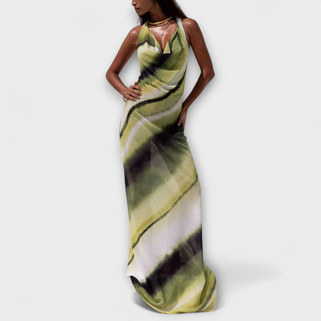 Robe maxi tie-dye dégradé classique