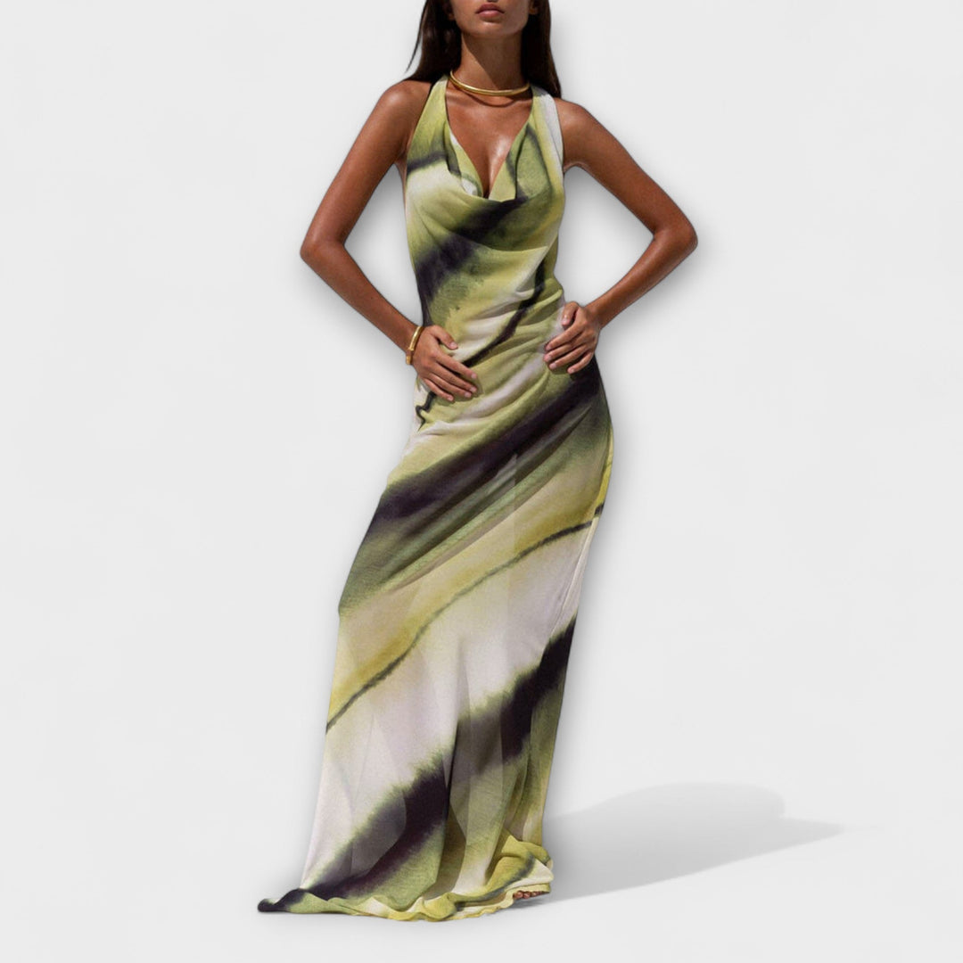 Robe maxi tie-dye dégradé classique