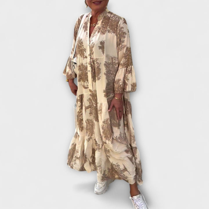 Nerina - Élégante robe maxi florale