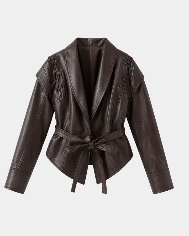 JOLYSSE | MANTEAU PORTEFEUILLE SIMILI CUIR