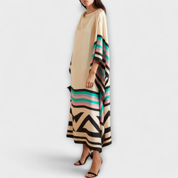 Elenora | Caftan géométrique ample