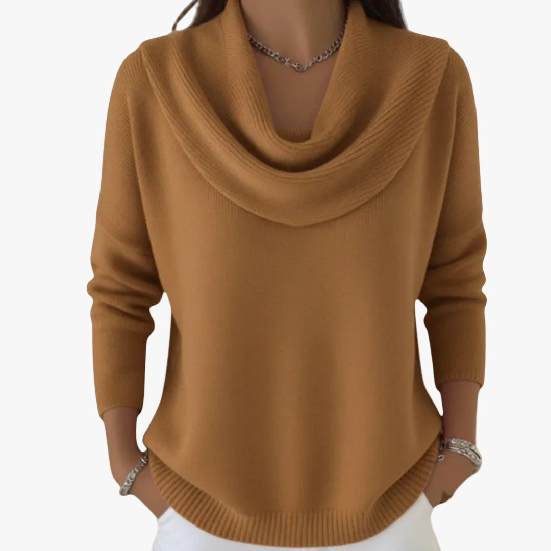 EUDOXIE | PULL COL AVEC TEXTURE DOUCE