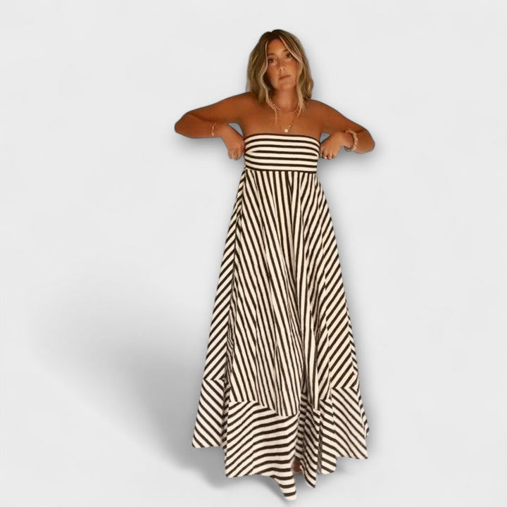 Robe maxi à volants Nocturnal Charm