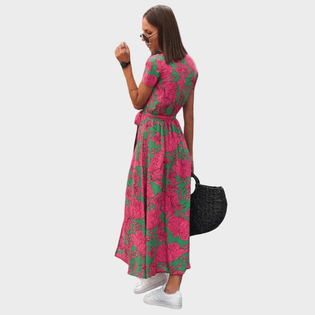 Aldona | Robe portefeuille aérienne qui marque la taille