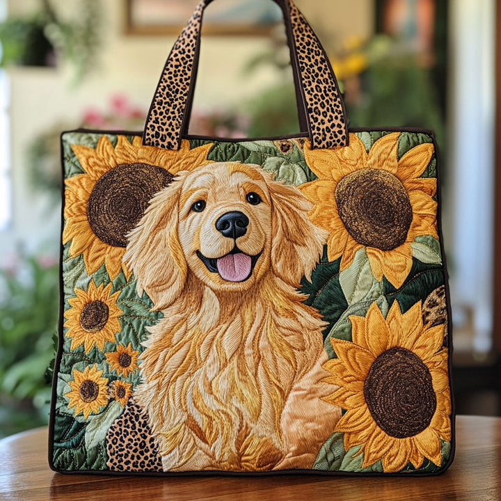SAC MATELASSÉ | AMOUR DORÉ AUX TOURNESOLS