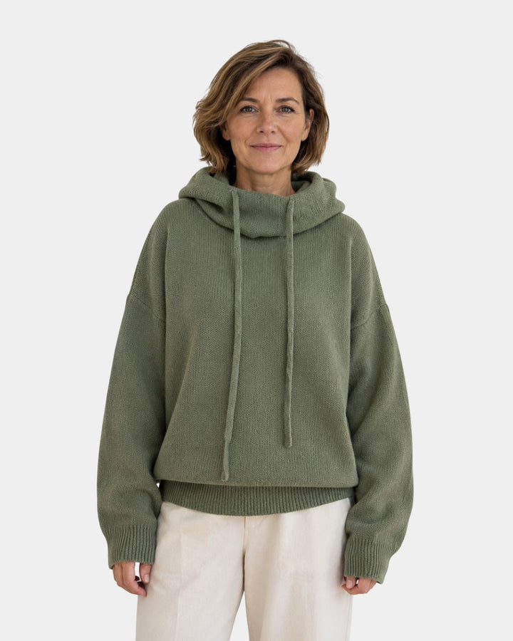 MARIE | PULL COSY COL MONTANT À CAPUCHE