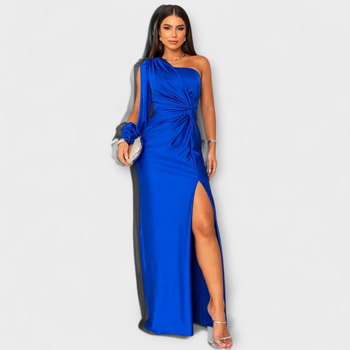 Julie | Robe structurée à encolure raffinée