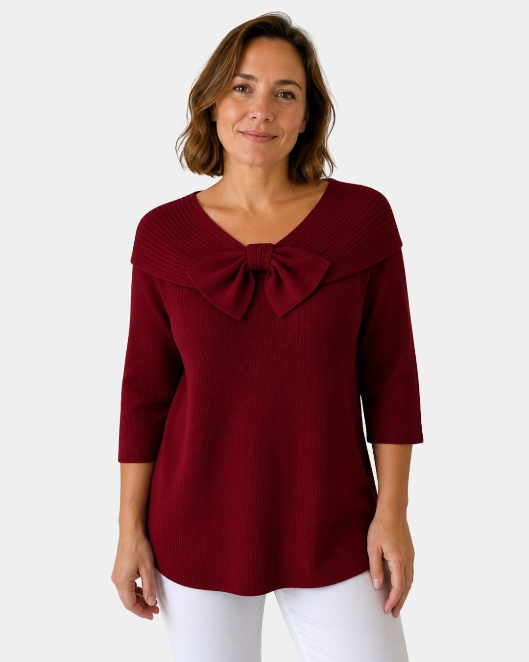 LÚA | PULL CHAUD FÉMININ À NŒUD