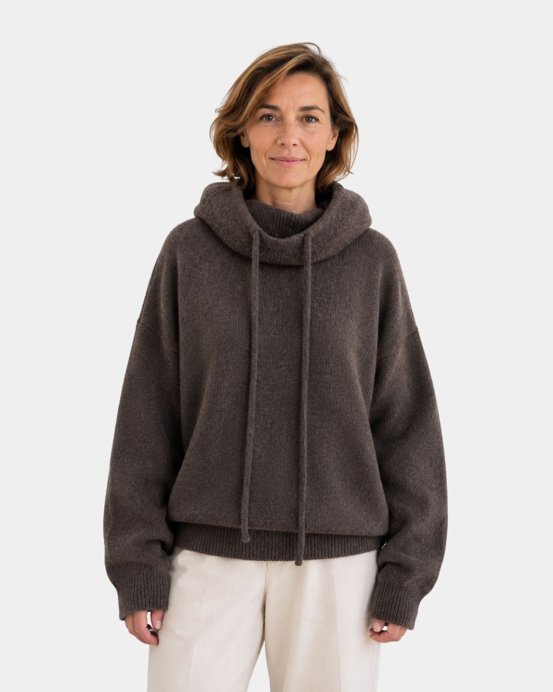 MARIE | PULL COSY COL MONTANT À CAPUCHE
