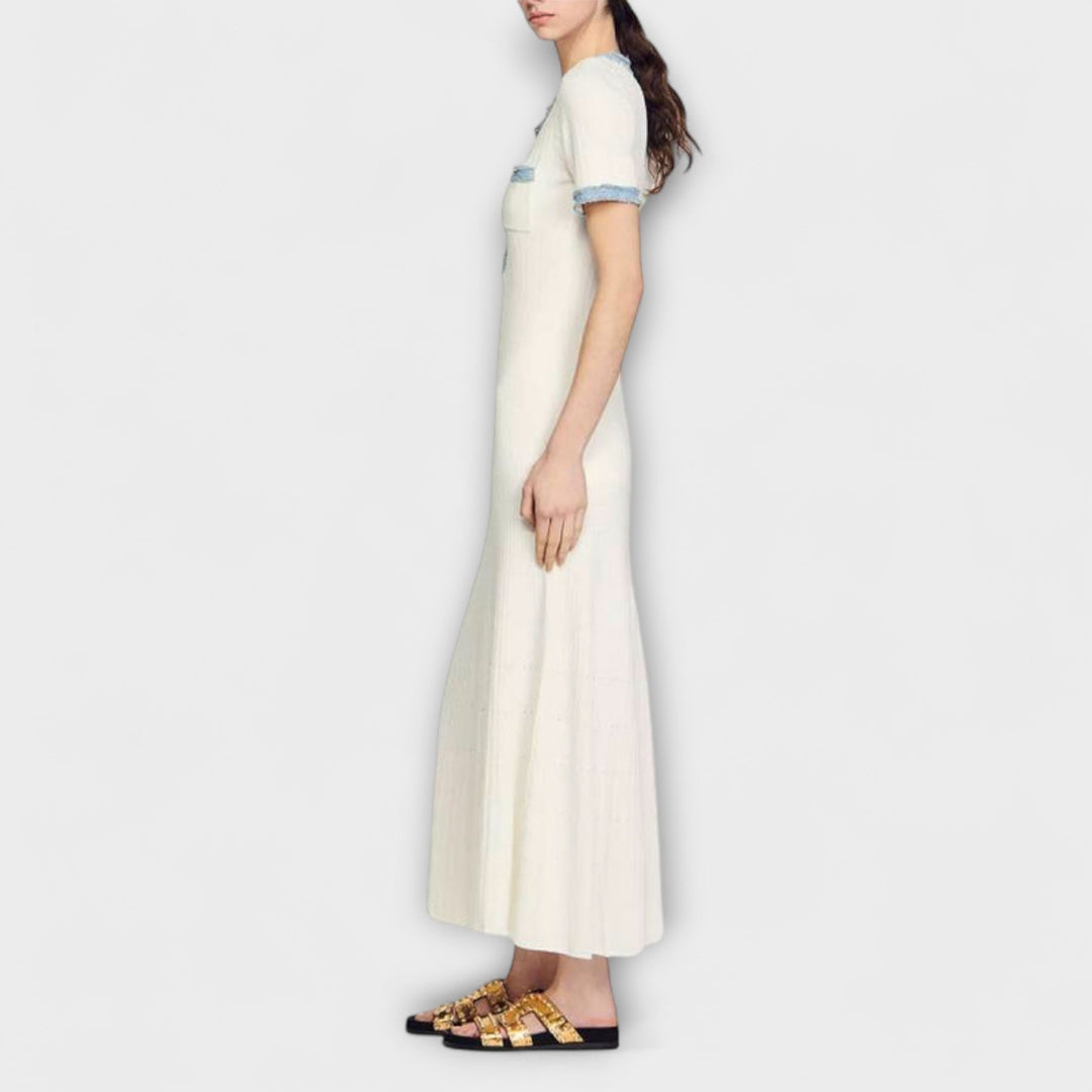 Alecia | Robe maxi texturée