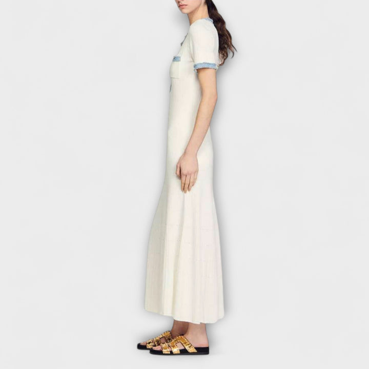 Alecia | Robe maxi texturée