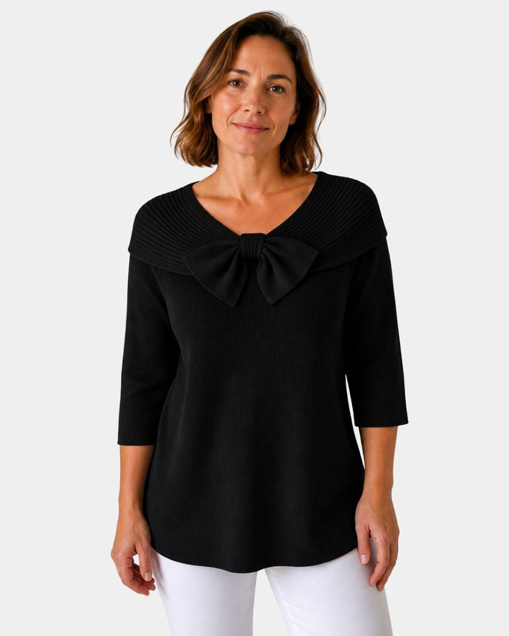 LÚA | PULL CHAUD FÉMININ À NŒUD