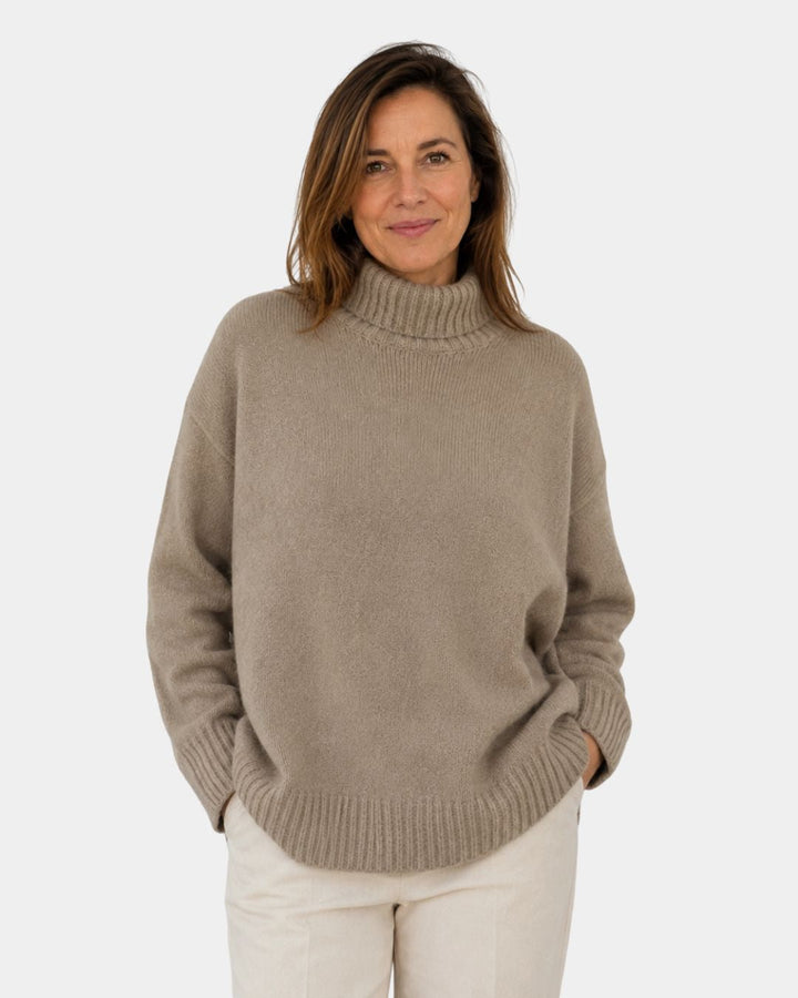 IRENA | PULL COL ROULÉ DOUX