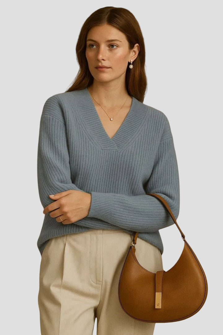 ÉLIANE | PULL CACHEMIRE ÉMERAUDE