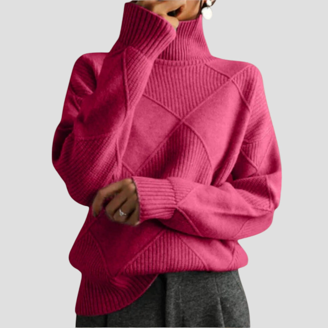 MÉLANIE | PULL COL ROULÉ CONFORTABLE