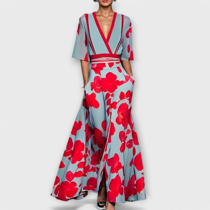 Elise | Élégante robe fourreau fleurie