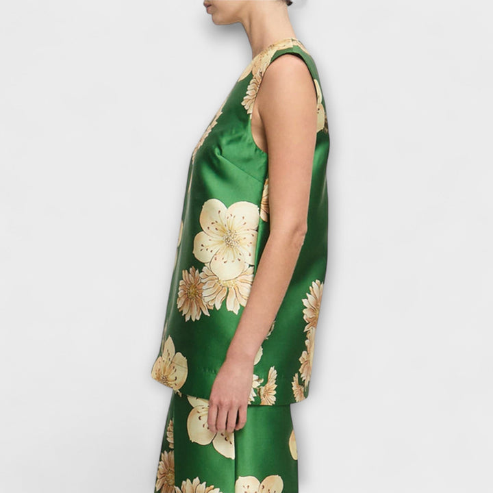 Clea - Ensemble sans manches avec pantalon vert sauge
