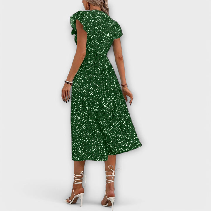 Chic robe midi à pois